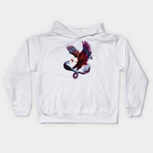 Eagle and Snake Graphic Design Kids Hoodie